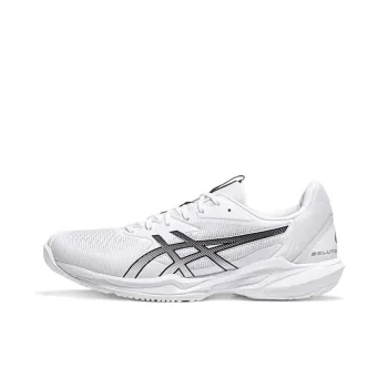 Asics Solution Speed FF 3 Slip Resistant Low Top Tennis Shoes Men White Black