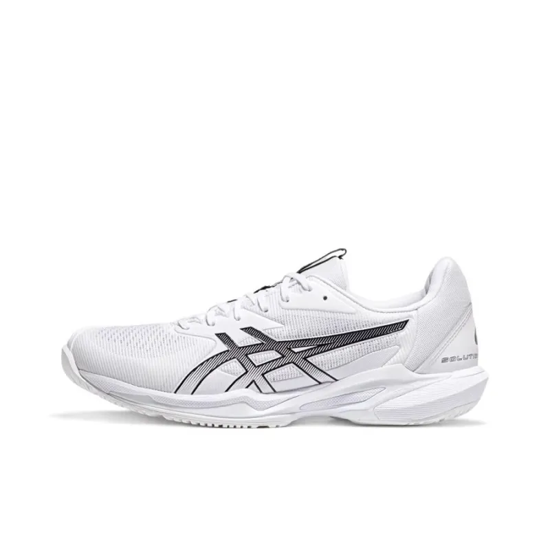 Asics Solution Speed FF 3 Slip Resistant Low Top Tennis Shoes Men White Black-0