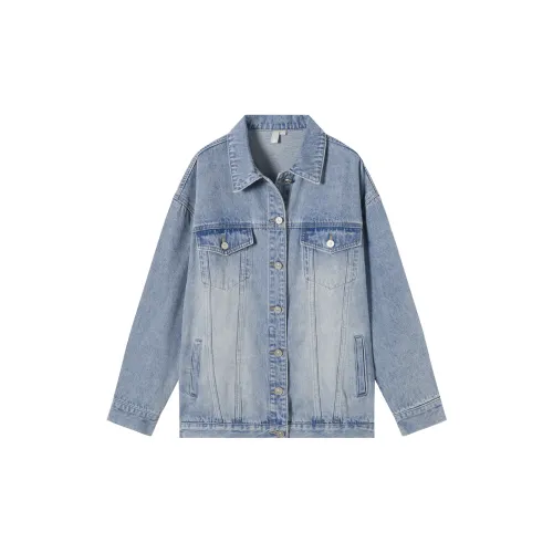 DIALOGUE Denim Jackets Women's Denim Blue