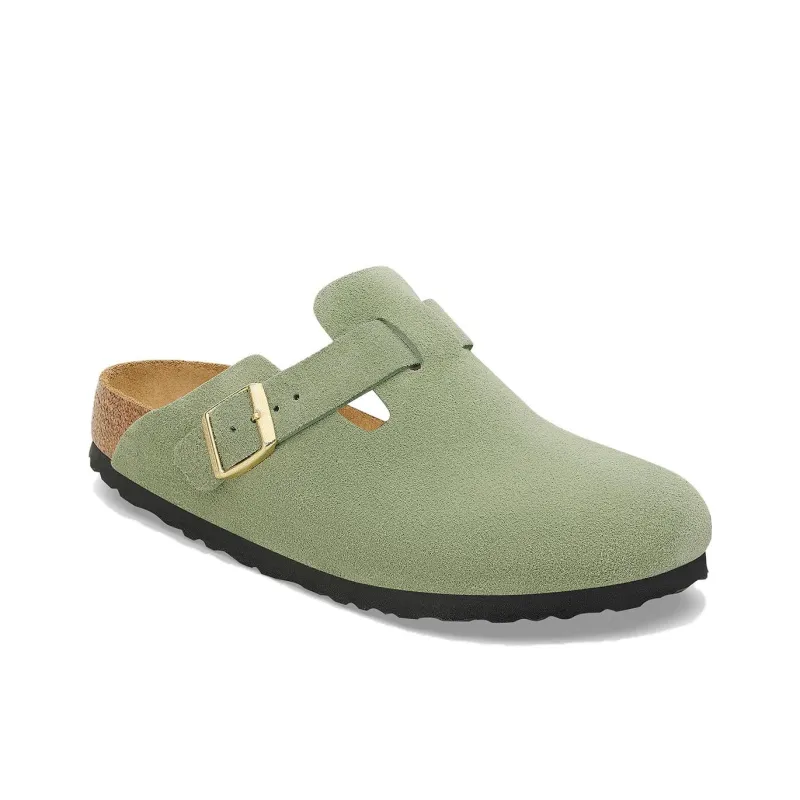 Birkenstock Boston Slip Resistant Closed Toe Slippers Unisex Green Regular-1