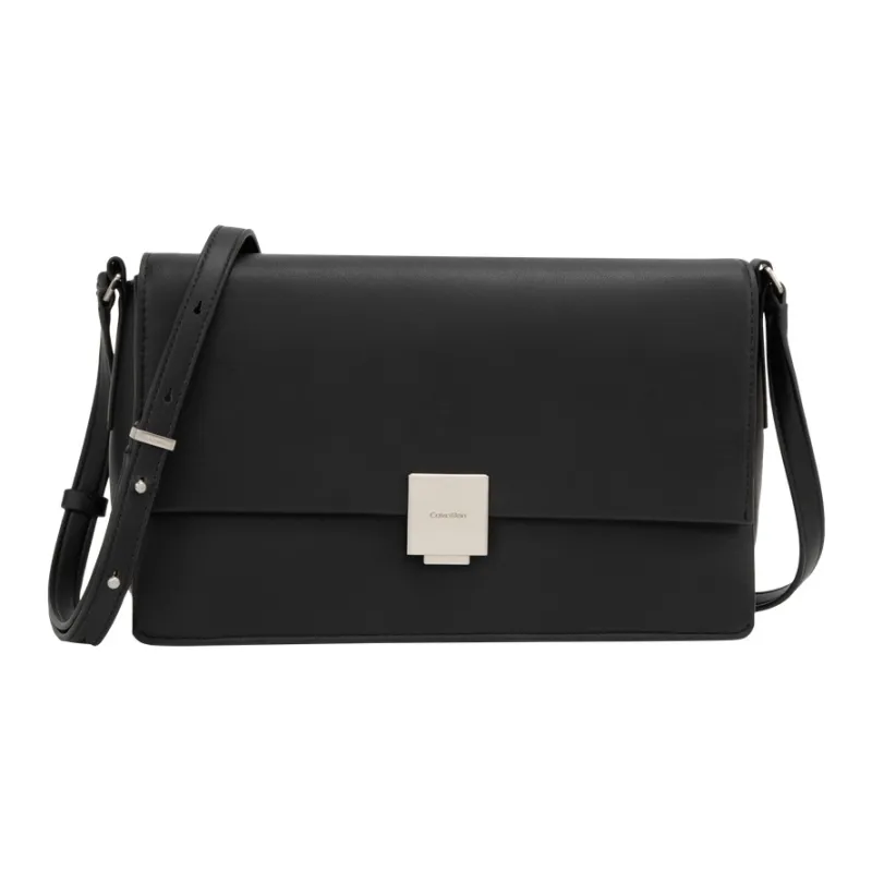 CALVIN KLEIN Synthetic Material Crossbody Bag Shoulder Bag Women's Space Black-0