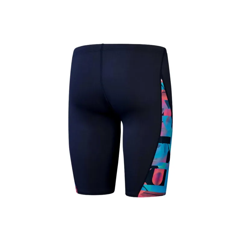 Speedo Men's Club Training Allover Digi V-Cut Sports Shorts Men Marine Blue-1