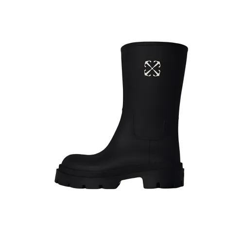 OFF-WHITE Rain Boots Women's Black