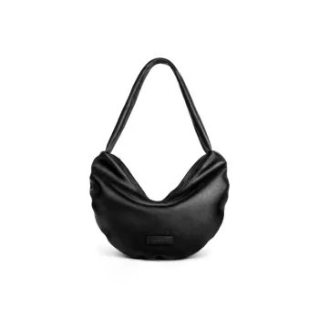 INJOYLIFE Cow Leather Shoulder Bag Regular Women's Black