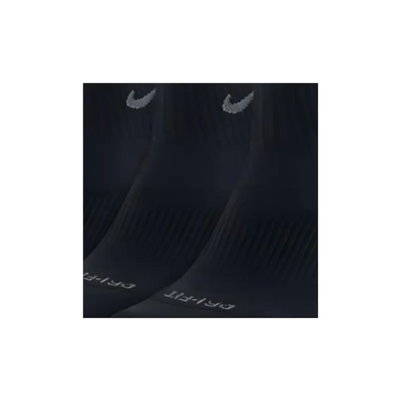 Nike Mid Calf Socks Unisex 3 Pack Black-4