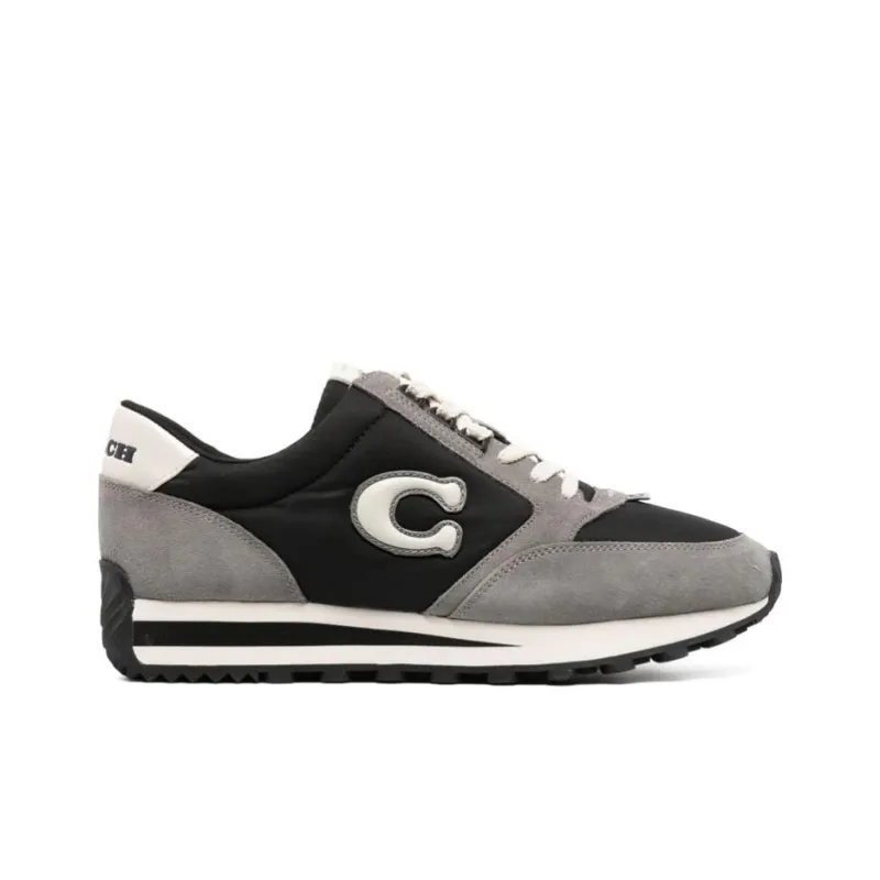 COACH Wear Resistant Low Top Casual Shoes Men's Gray Black-1