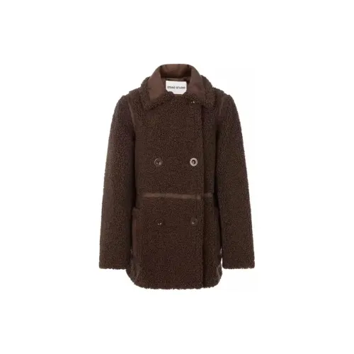 STAND STUDIO Coats Women's Dark Brown