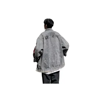 TYPERIGHTER Denim Jacket Unisex Blue