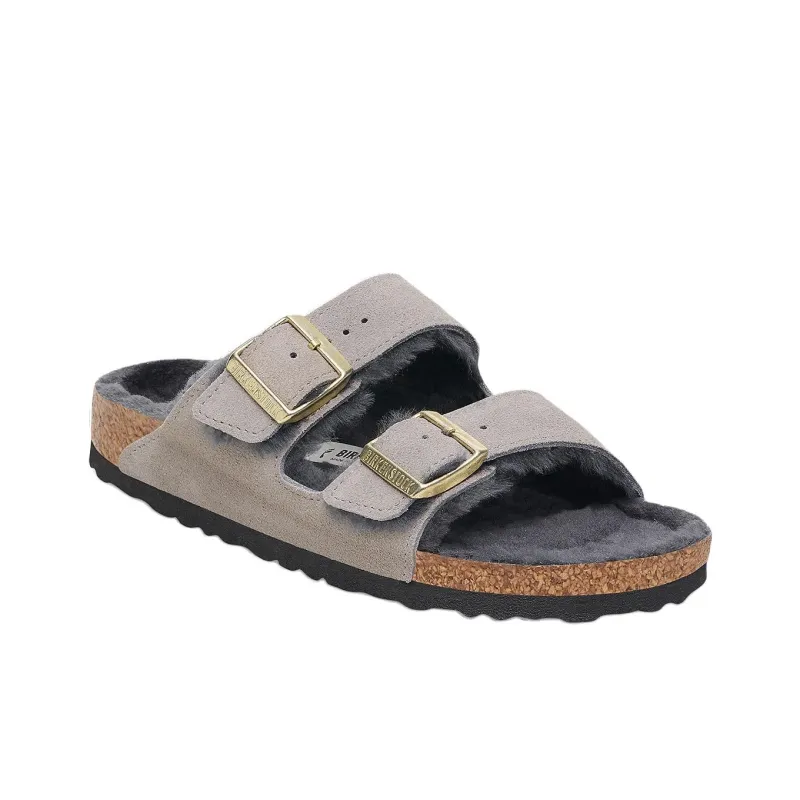 Birkenstock Slide Slippers Women's Lime Gray-1