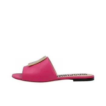 MOSCHINO Crystal-embellished Logo-plaque Sandals