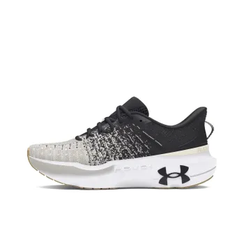 Under Armour Infinite Elite Anti-Slip Wear-Resistant Low-Top Casual Running Shoes Women's Black Gray Color