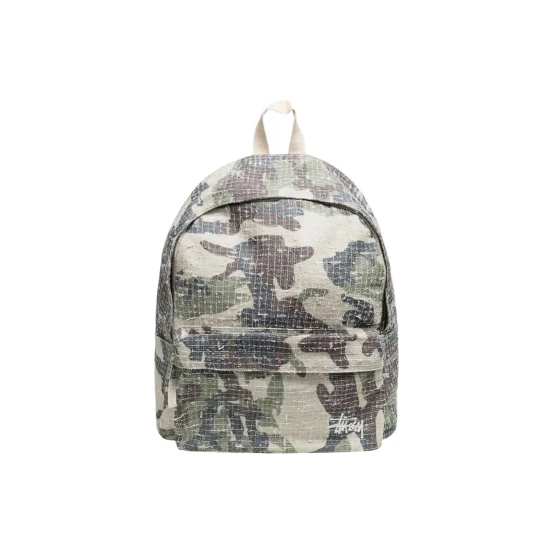 Stussy Cotton Canvas Backpack Regular Unisex Camouflage-0