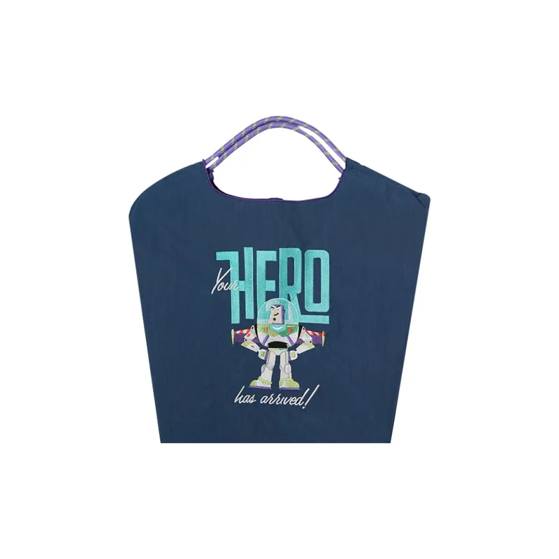 Disney Toy Story Series Nylon Versatile Lightweight Commute Storage Bag Shopping Bag Medium Size Unisex Dark Blue-0