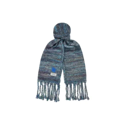 ADER ERROR Acrylic Knit Scarves Women's Blue