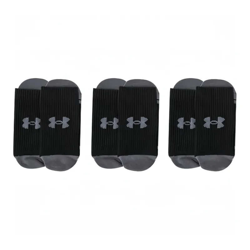 Under Armour Ankle Socks Unisex 3 Pack Black-0