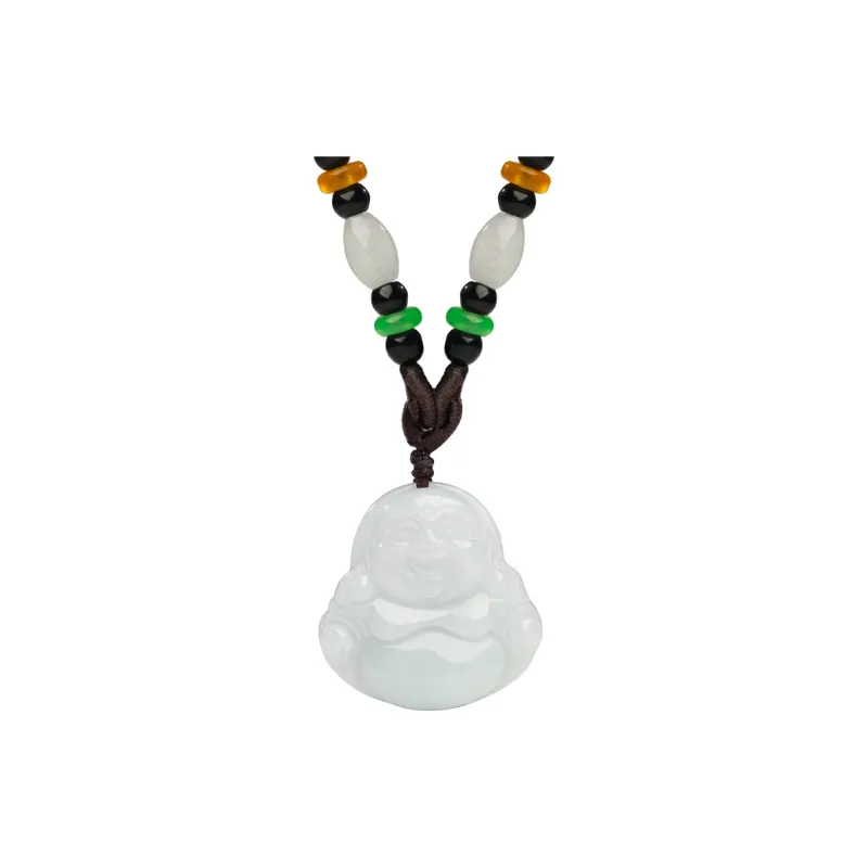With The Heart Of The Jade Bean Type Jadeite Necklaces Women's-0