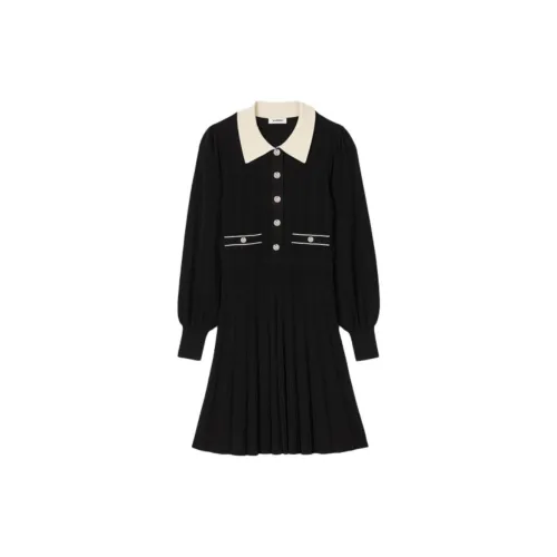 Sandro Long-Sleeved Dresses Women's Black