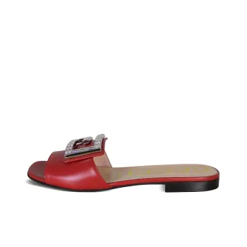 GUCCI Slide Slippers Women's Red