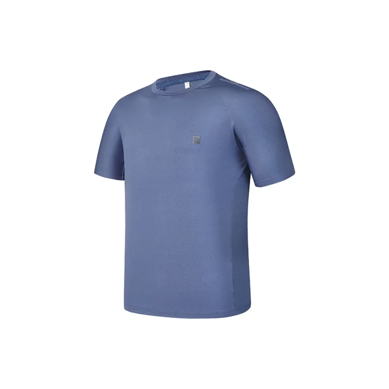 FILA T Shirt Men Bright Gray Blue-1