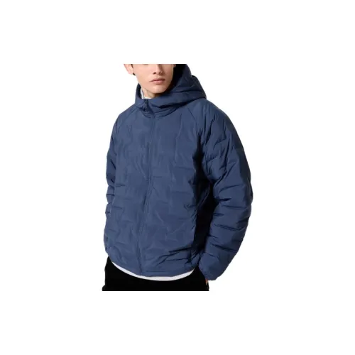 UNIQLO Puffer Jackets Men Sea Blue