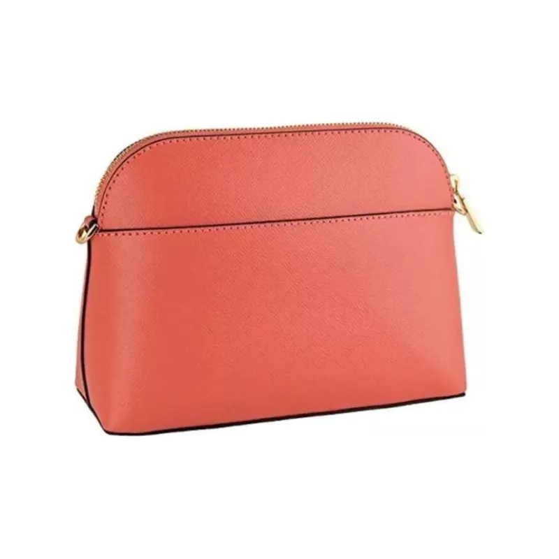 MICHAEL KORS Mott Leather Dome Bag, Shoulder Bag, Crossbody Bag Large Size Women's Pink-1