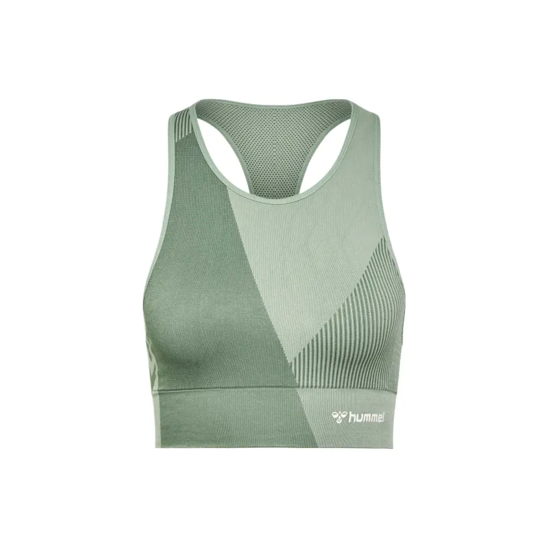 Hummel x UNITE HmlMT SEAMLESS SPORTS TOP Bra Women's Green-0