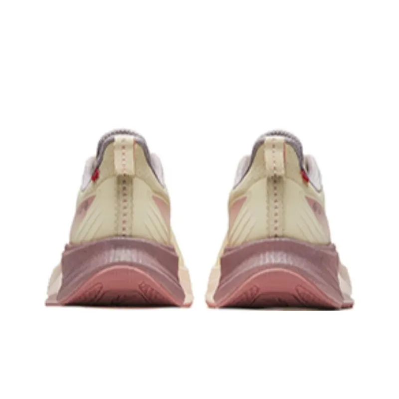 Anta Wear-Resistant Slip-Resistant Low-Top Sprint Running Shoes Women's Yellow Pink-3