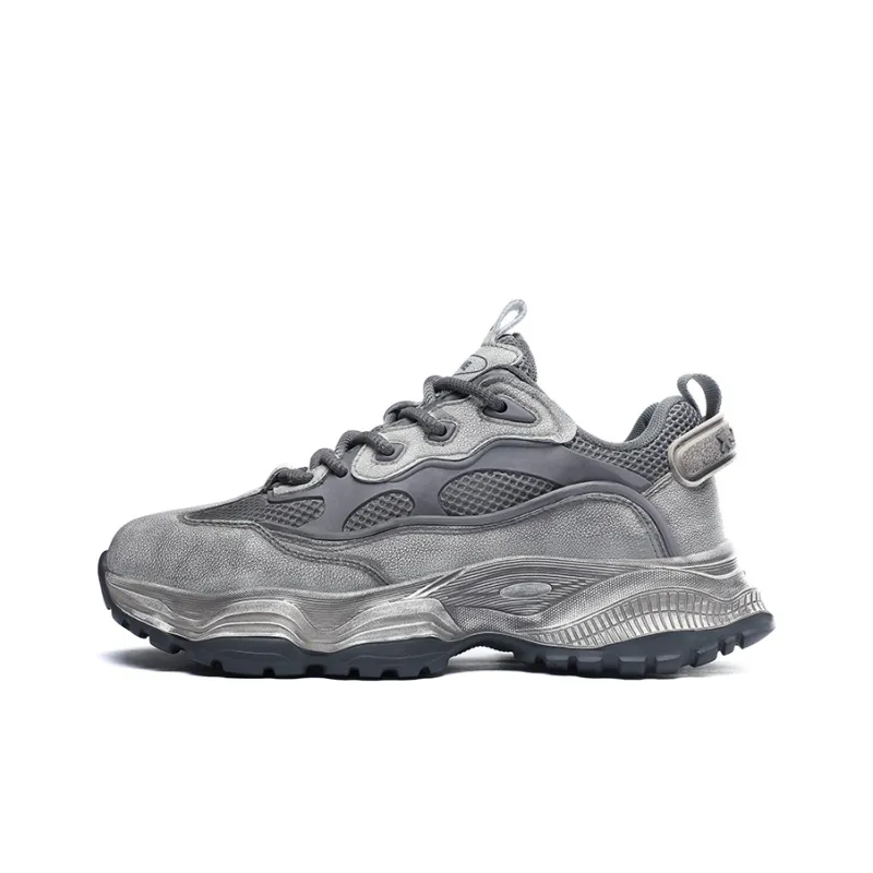 X ZONE Cushioning Coverage Wear Resistant Lightweight Breathable Low Top Chunky Sneakers Men-6