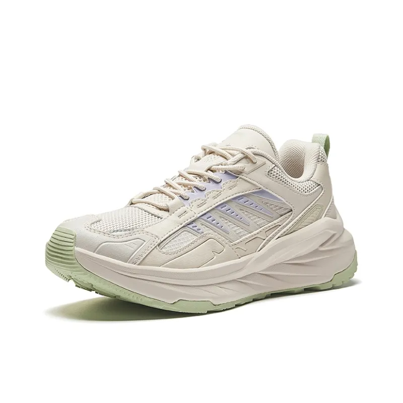 Anta Running Collection Anti-Slip Wear-Resistant Low-Top Casual Running Shoes Women's Gray Purple-1