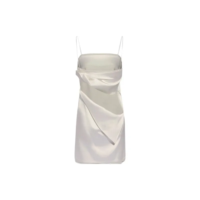 Jacquemus FW24 Slash Mini Dress Slip Dress Women's WHITE/White-1