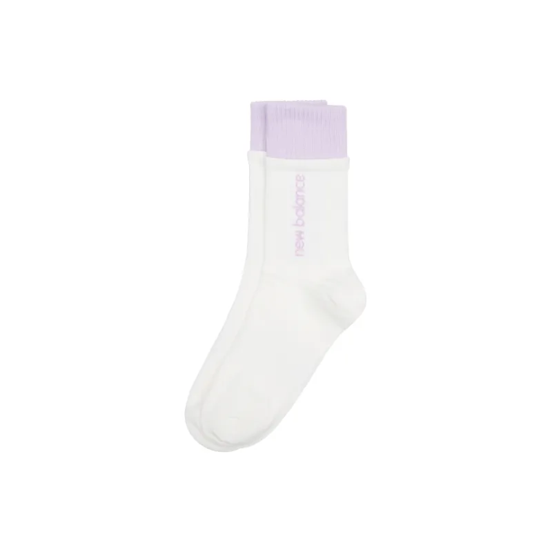 New Balance Knee-High Socks Women's 1 Pack White/Purple-3