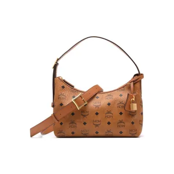 MCM Aren Artificial Leather Shoulder Bag, Handbag, Shoulder Bag Small Size Women's