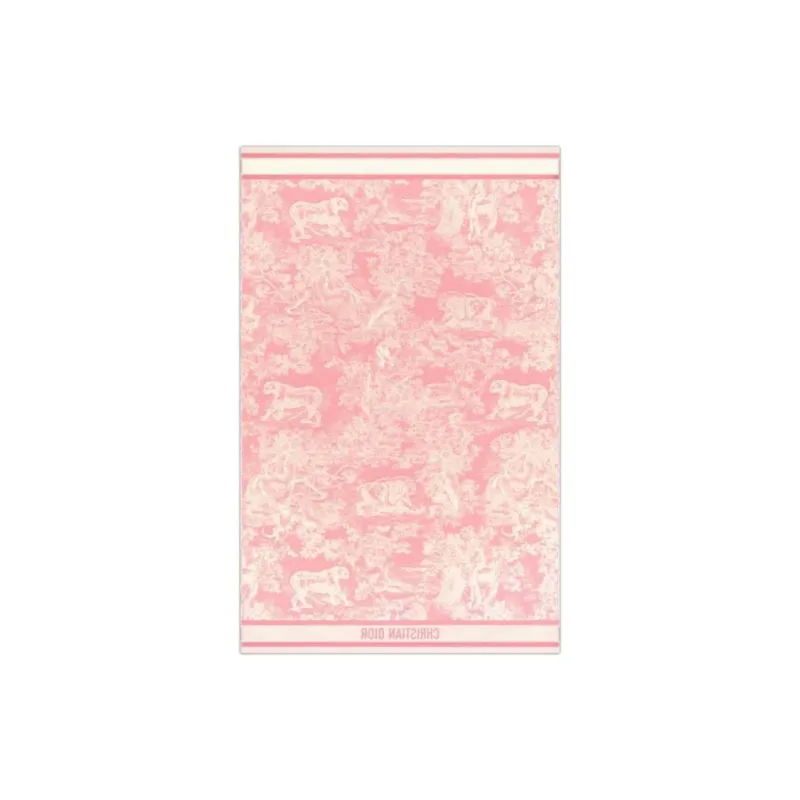 DIOR Cotton Knit Scarves Women's Pink-0
