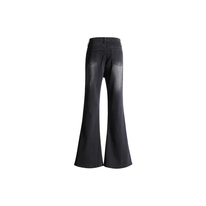 Wen Shan Jeans Women's Black Gray-3