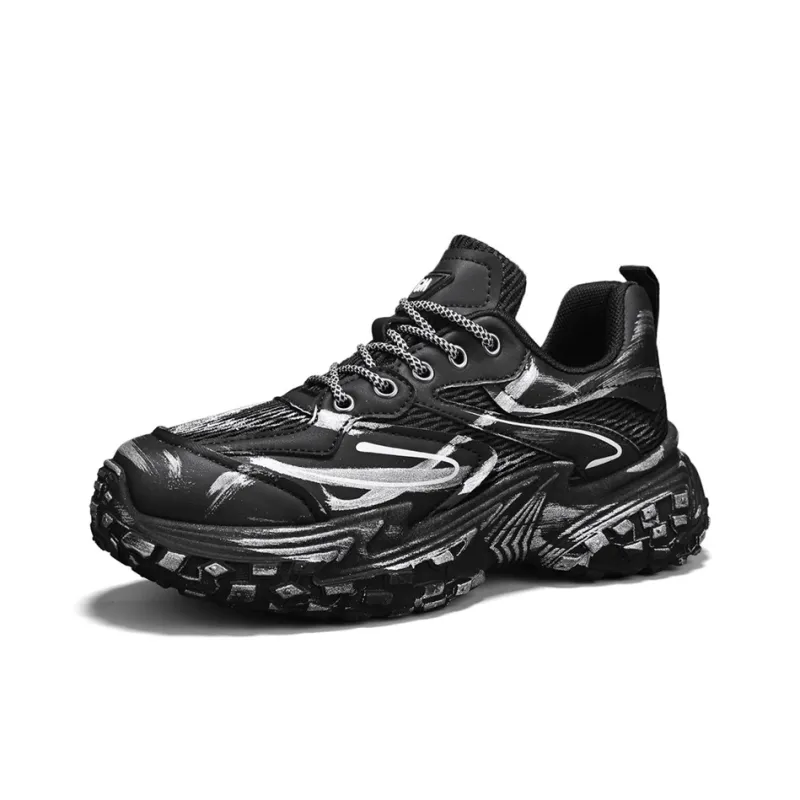 M.M Party Anti Slip Wear Resistant Low Top Chunky Sneakers Men-2