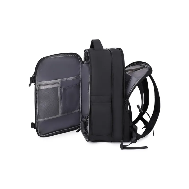 Victorian Traveler Polyester Backpack Men Black-6