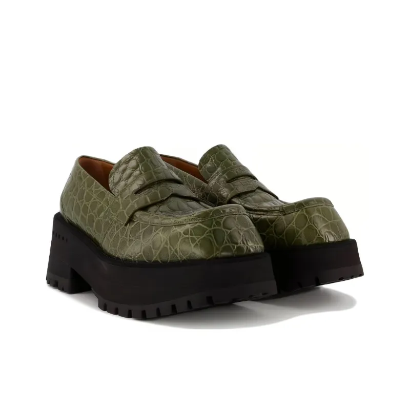 MARNI Platform Shoes Women's Green-2