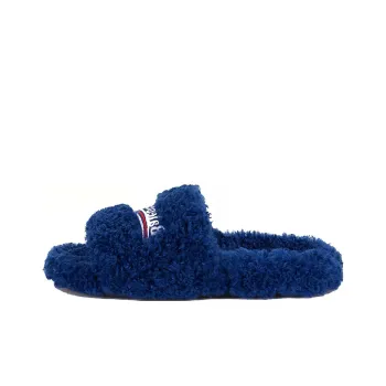 Balenciaga Women's Furry Slides 'Blue'