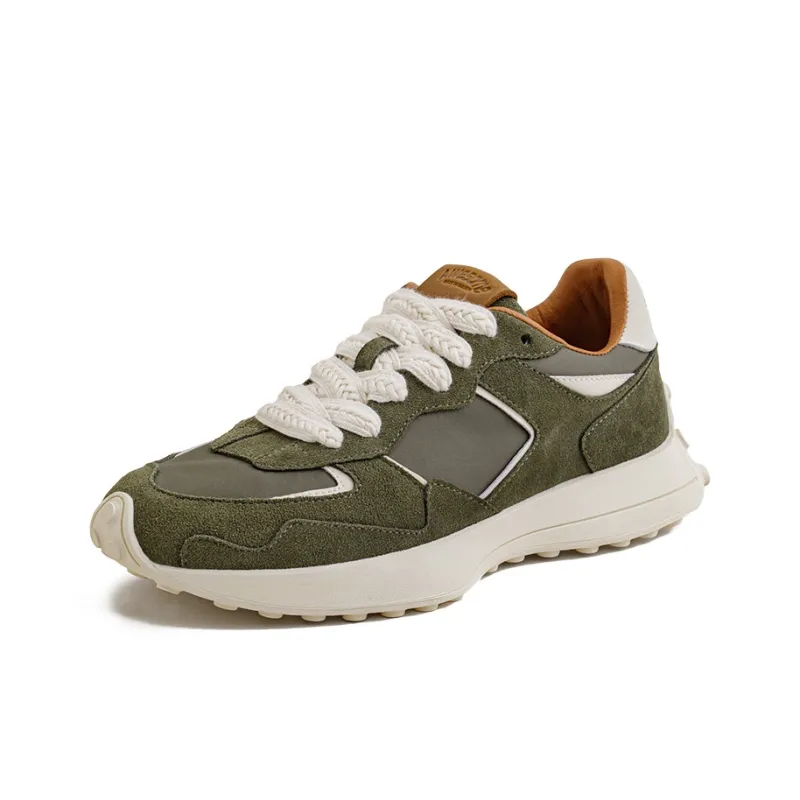 MADEN Low Top Casual Shoes Men Moss Green-1