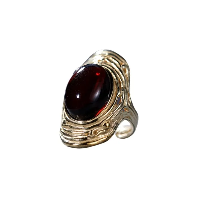 S&A Amber Beeswax Rings Women's-4