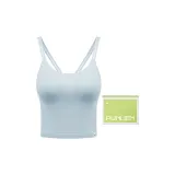 [Backless-High Waistline]V-Shaped Back-Sky Blue