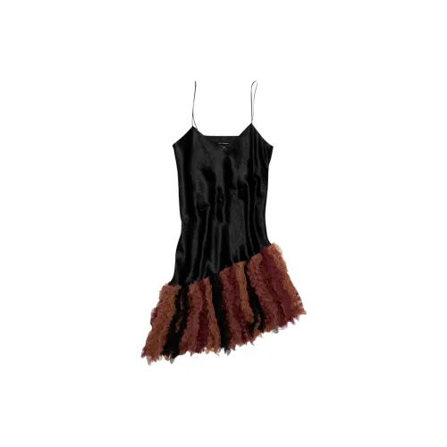 SONG FOR THE MUTE Slip Dresses Women's Black