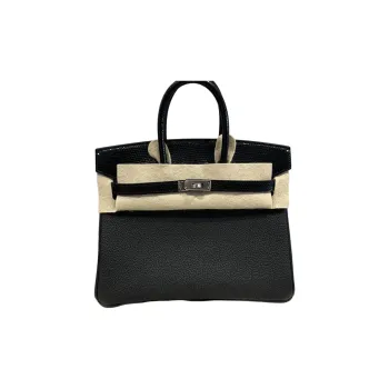 HERMES Birkin Touch Lizard Skin Birkin Bag Handbag Regular Women's 89 Nior Black