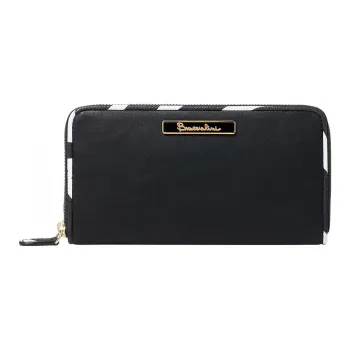 Braccialini PU Wallet Money Clip Clutch Women's Black