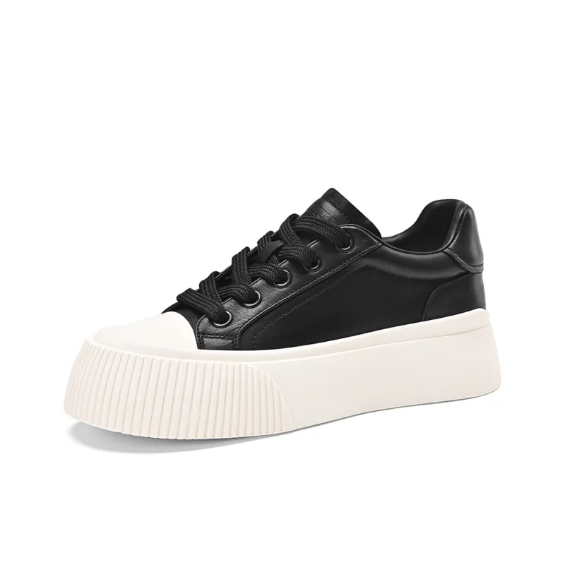 BOSSSUNWEN Slip Resistant Low Top Skateboard Shoes Women's-11