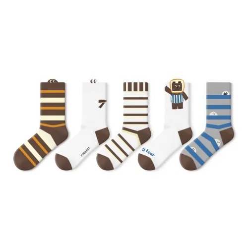 Primeet Mid-Calf Socks Women's 5 Pack Mixed Color