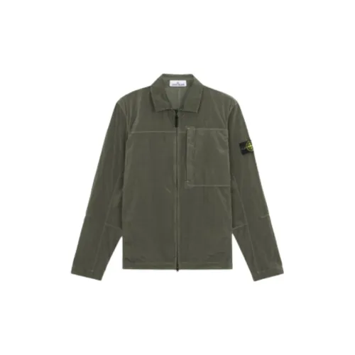 STONE ISLAND Jackets Men Musk Green