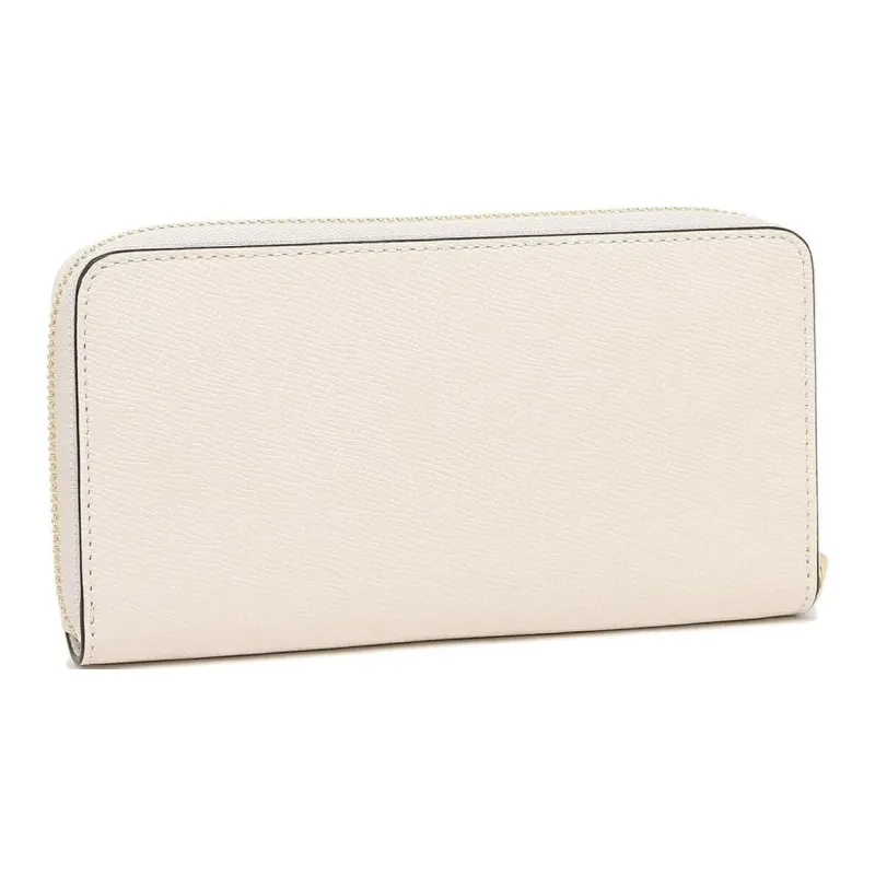 COACH Leather Clutches Wallets Women's Pure White-3