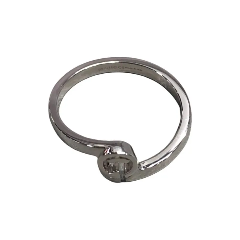 GUCCI GG Running 18K White Gold Rings Unisex-1