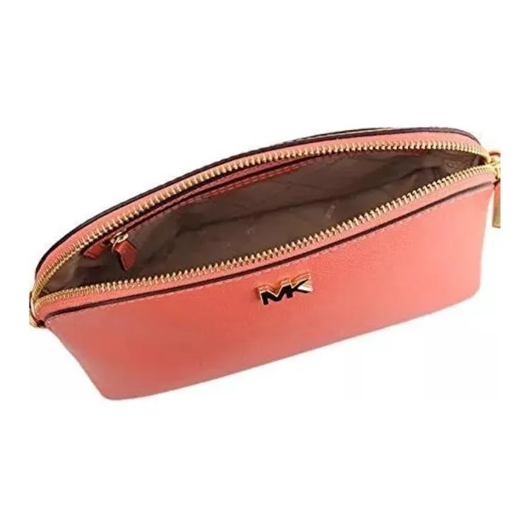 MICHAEL KORS Mott Leather Dome Bag, Shoulder Bag, Crossbody Bag Large Size Women's Pink-2